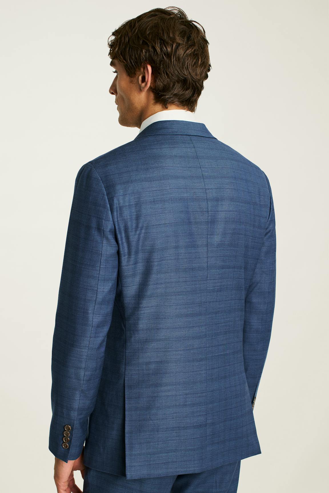 Jetsetter Wool Blazer / Bonobos - mid blue glen plaid