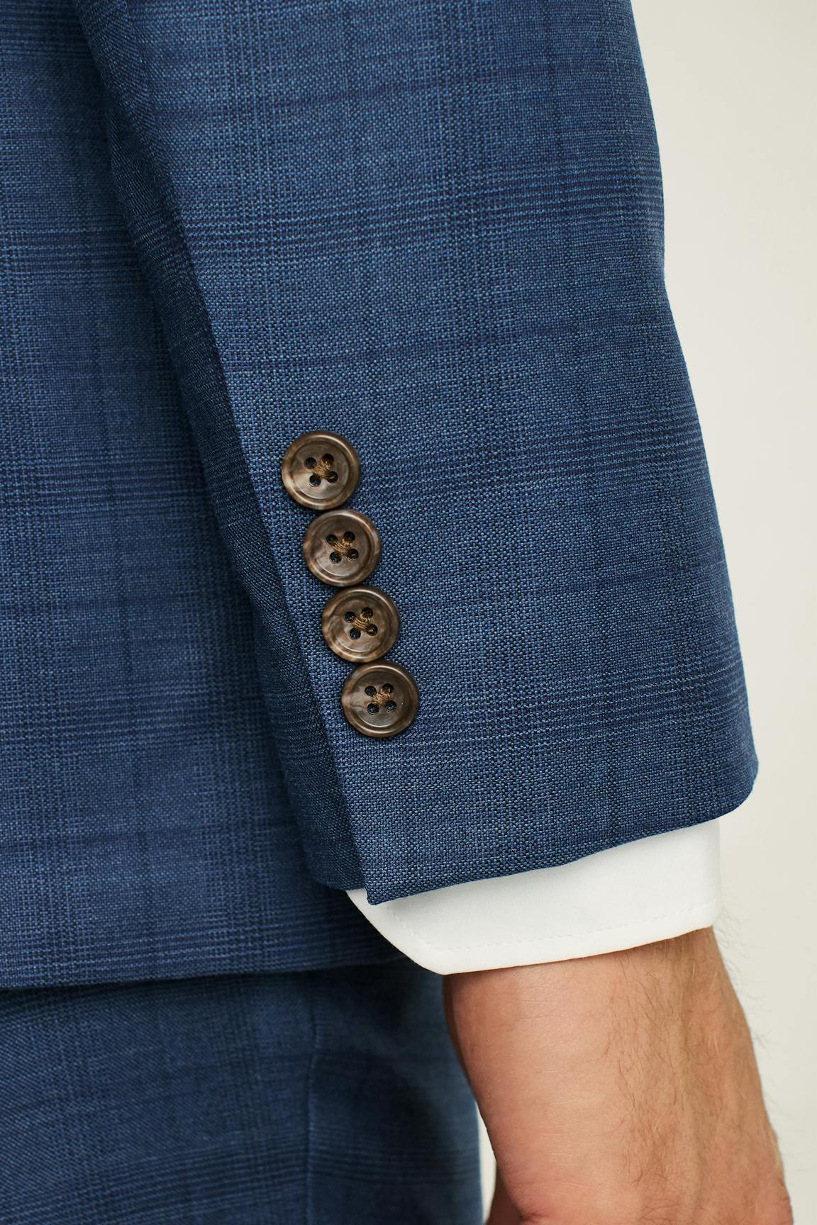 Jetsetter Wool Blazer / Bonobos - mid blue glen plaid