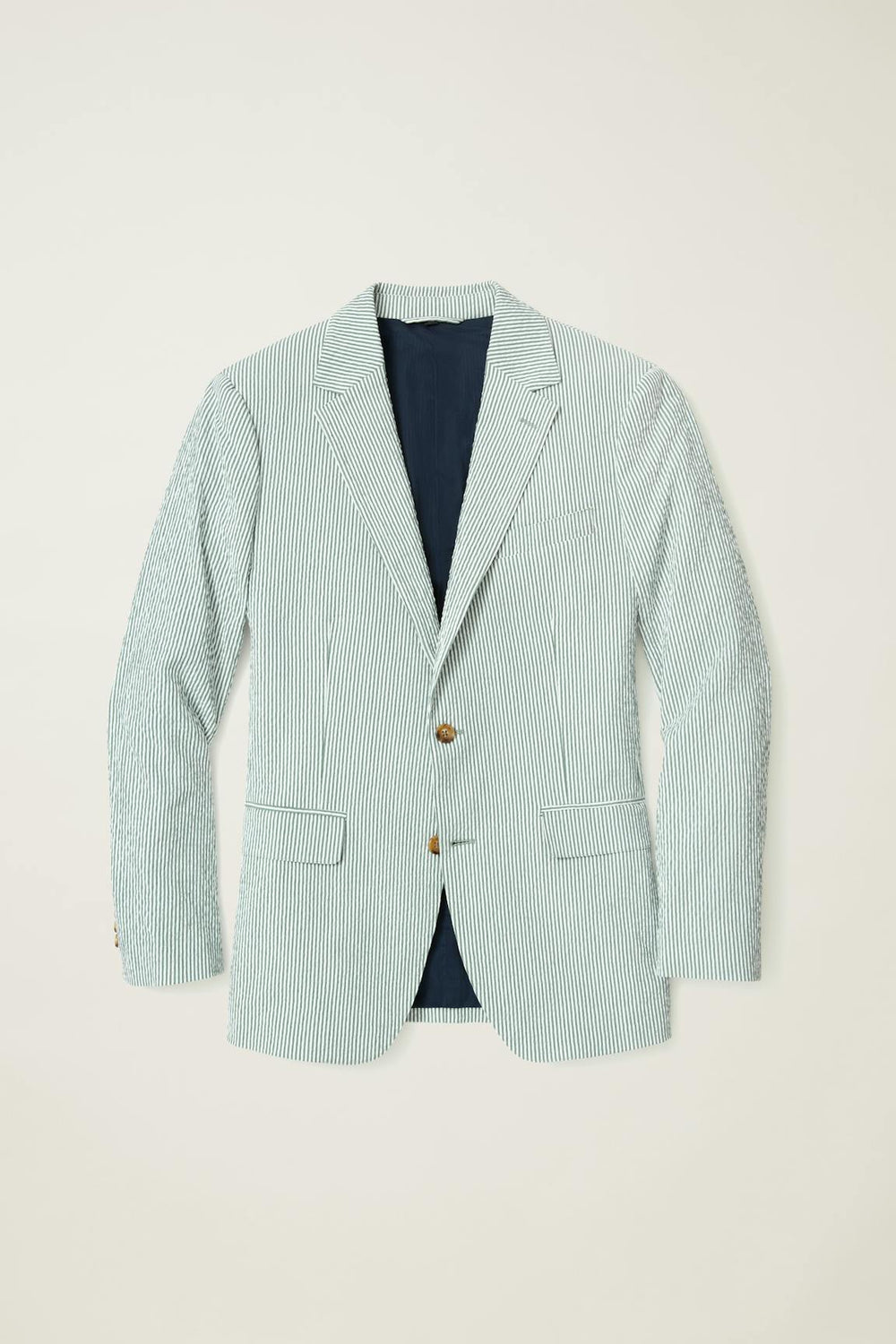 Jetsetter Italian Seersucker Blazer / Bonobos - olive and white stripe