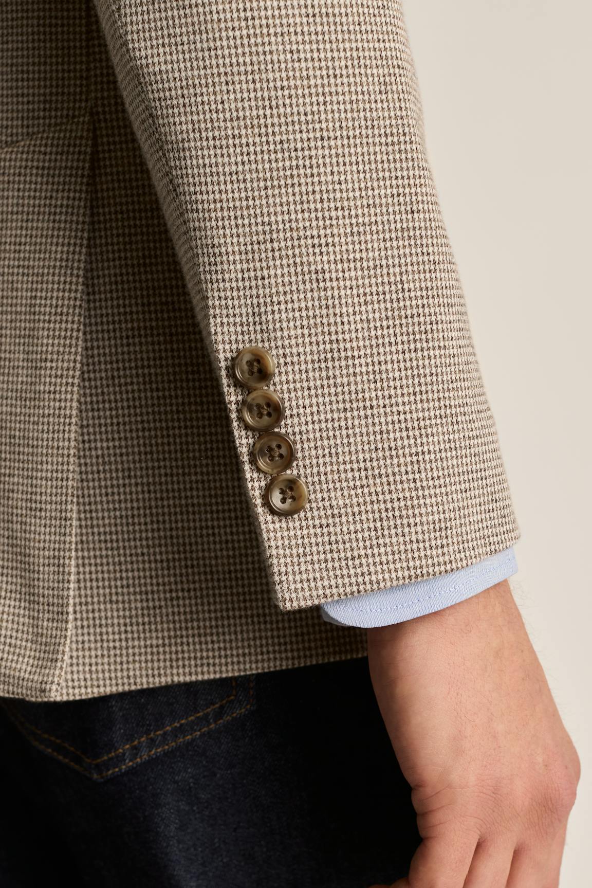 Jetsetter Knit Blazer / Bonobos - chocolate houndstooth