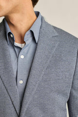 Jetsetter Knit Blazer / Bonobos - mid blue herringbone