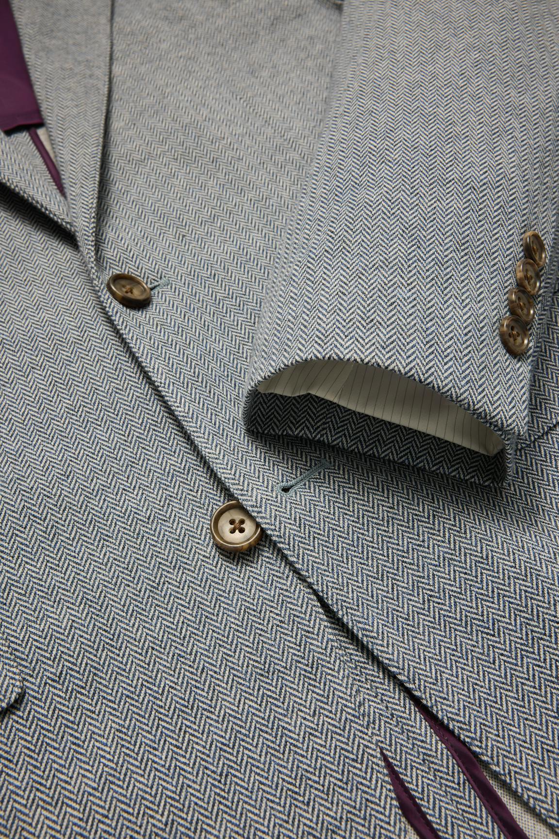 Jetsetter Knit Blazer / Bonobos - mid blue herringbone