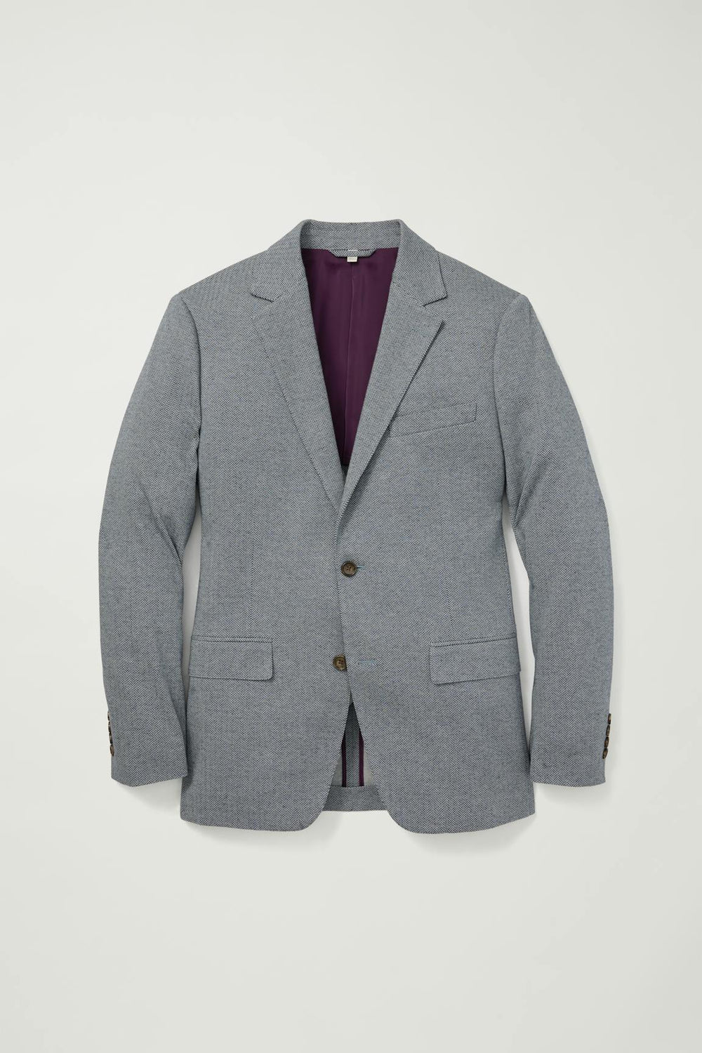 Jetsetter Knit Blazer / Bonobos - mid blue herringbone