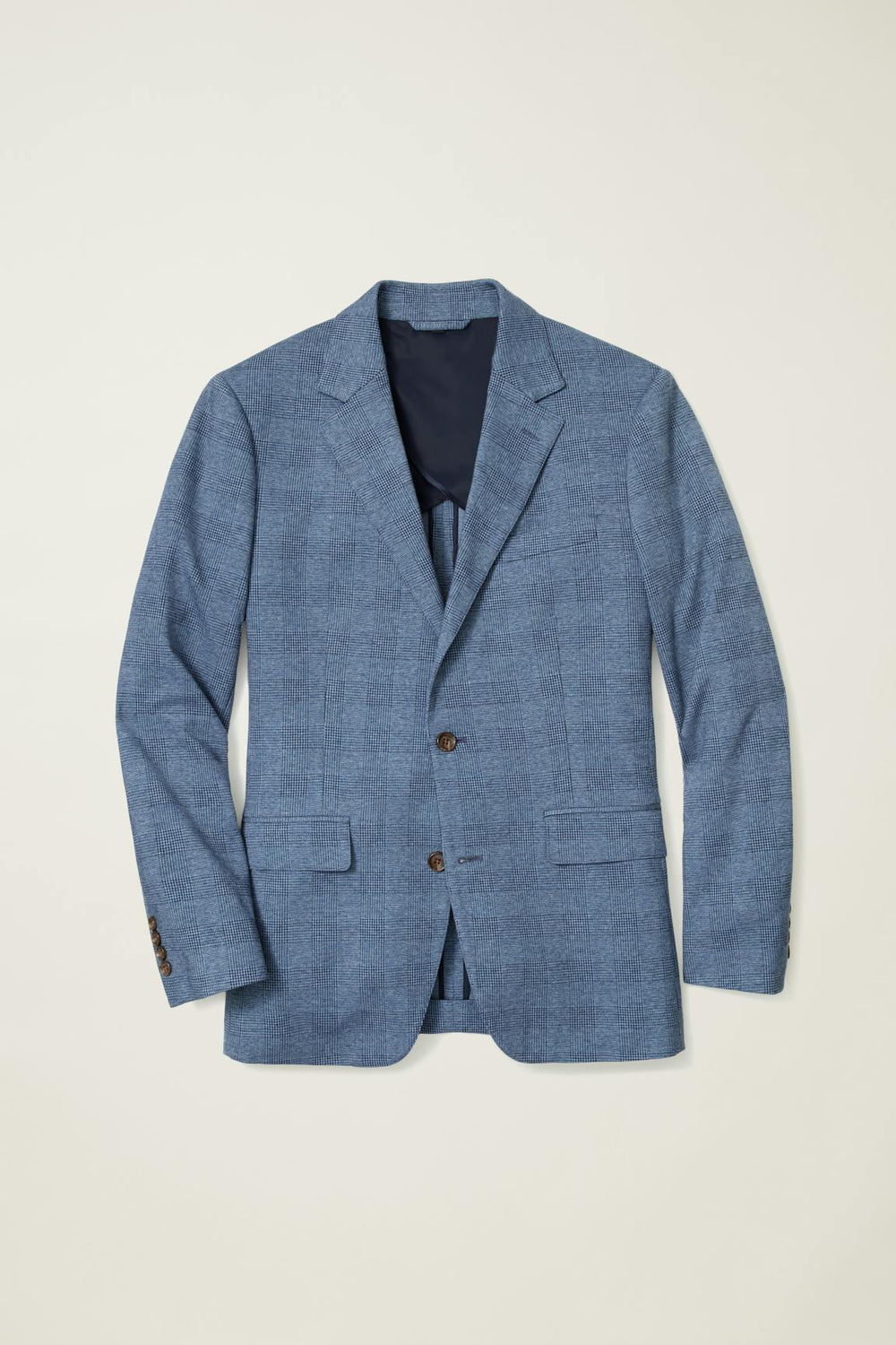 Jetsetter Knit Blazer / Bonobos - mid blue glenplaid