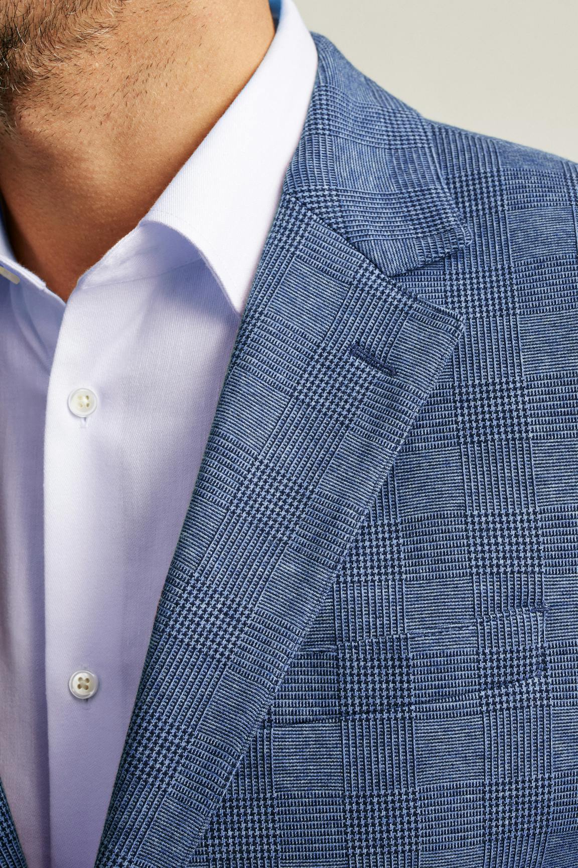 Jetsetter Knit Blazer / Bonobos - mid blue glenplaid