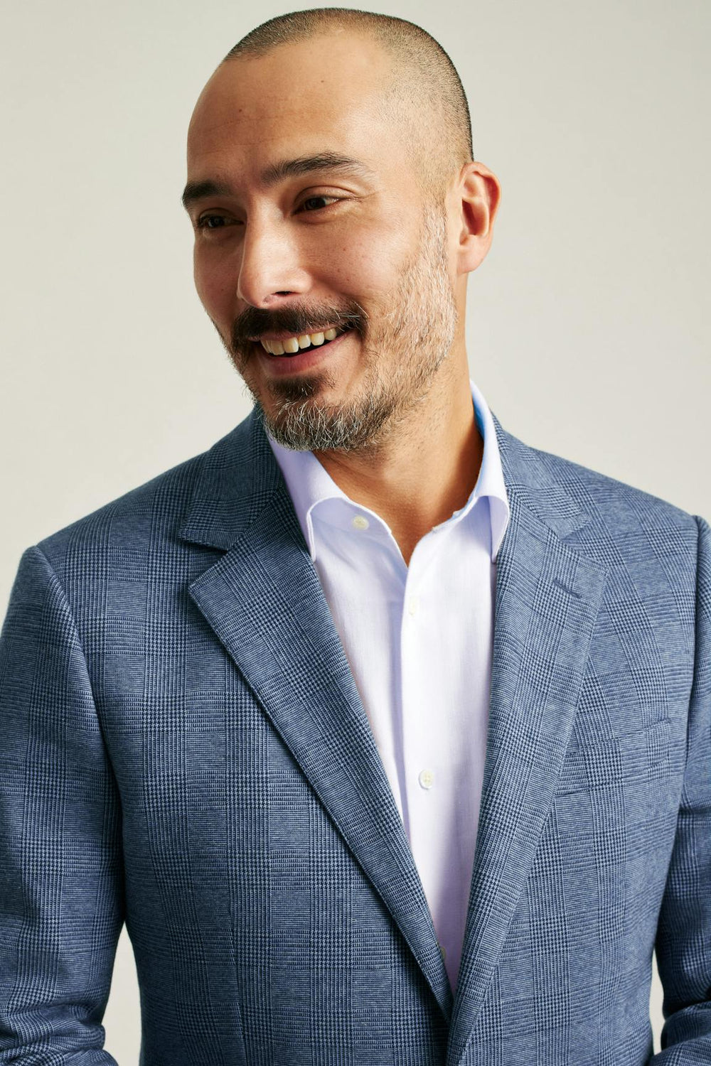 Jetsetter Knit Blazer / Bonobos - mid blue glenplaid