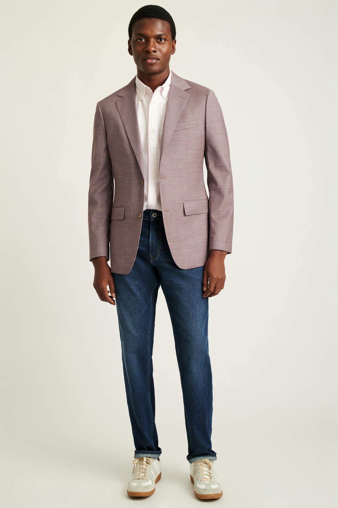 Jetsetter Wool Blazer / Bonobos - mauve sharkskin
