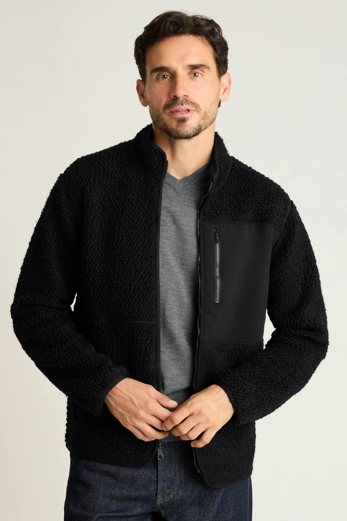 Mogul Fleece Jacket / Bonobos - black