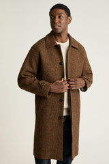 The Italian Wool Overcoat / Bonobos - rust herringbone