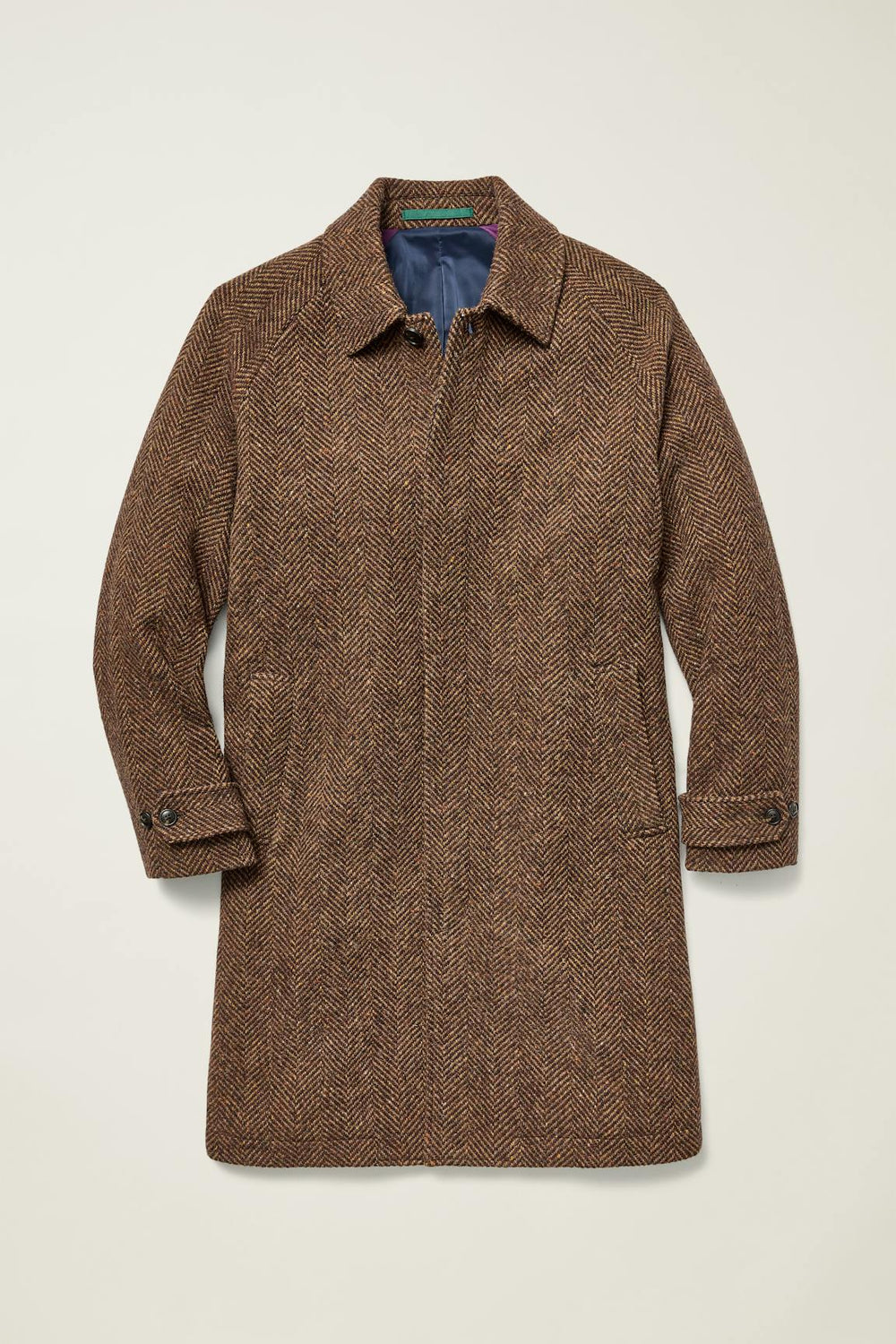 The Italian Wool Overcoat / Bonobos - rust herringbone