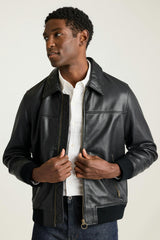 The Bowery Leather Bomber / Bonobos - black