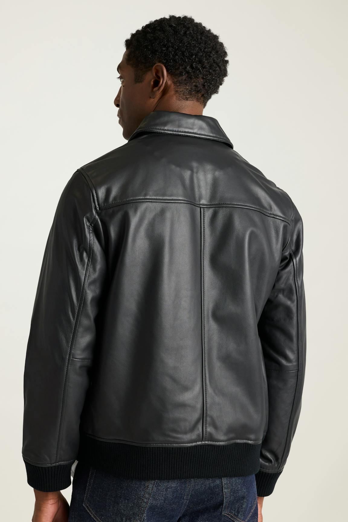 The Bowery Leather Bomber / Bonobos - black