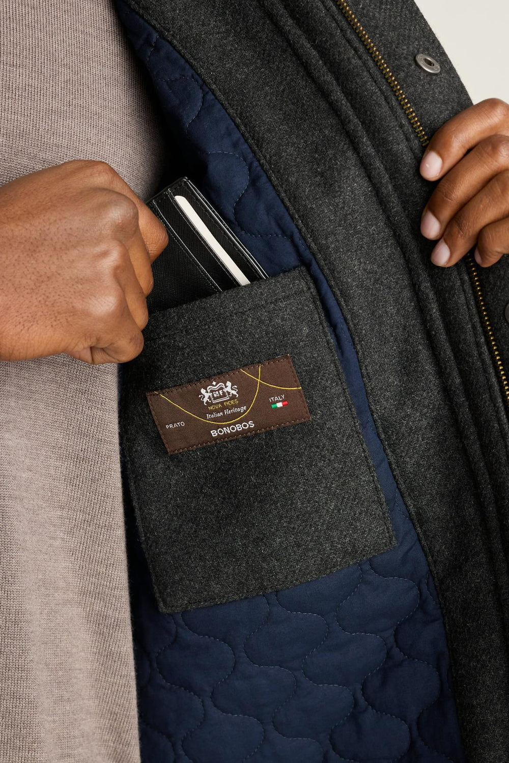 The Italian Wool Field Jacket / Bonobos - grey twill