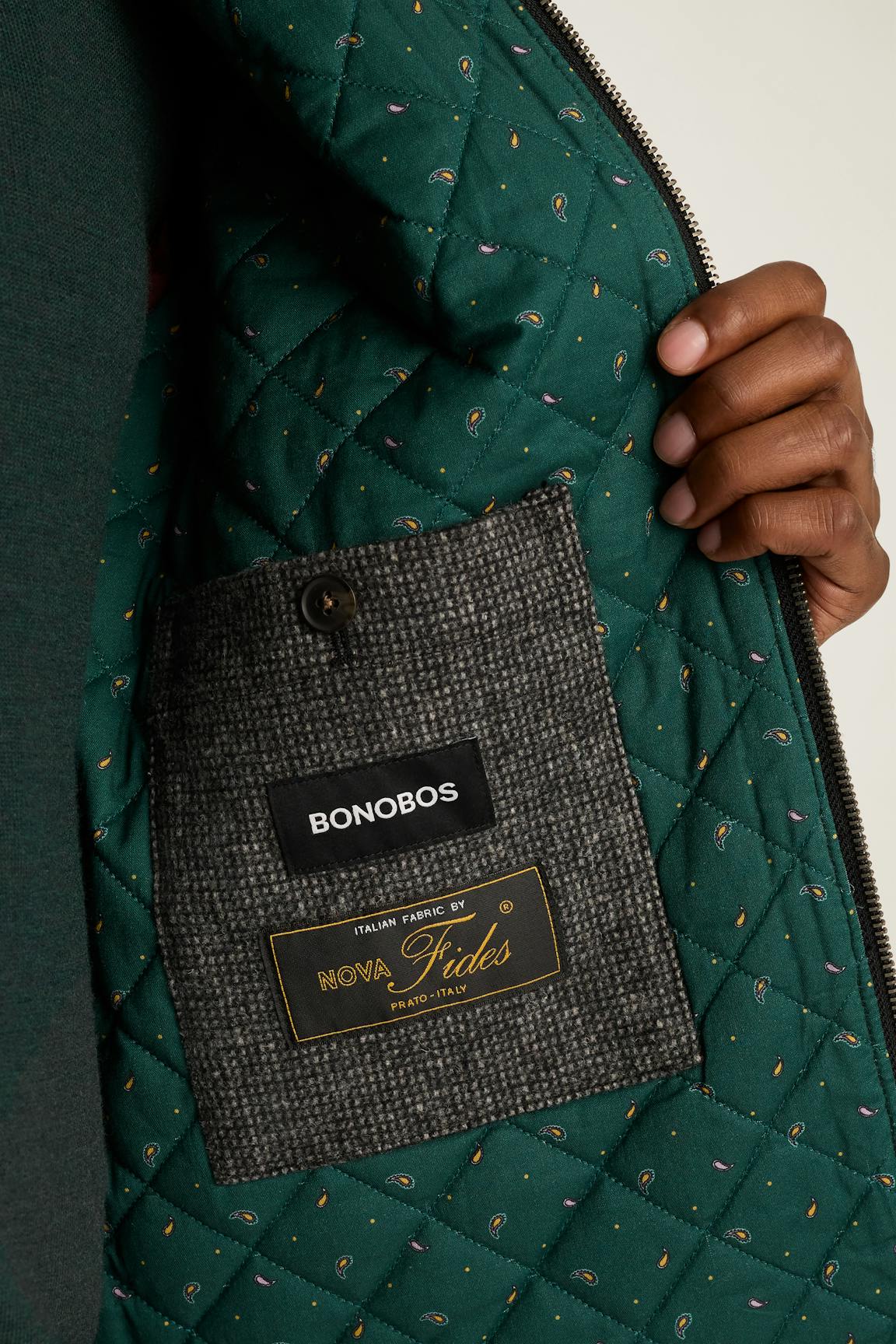 The Italian Wool Harrington Jacket / Bonobos - gray