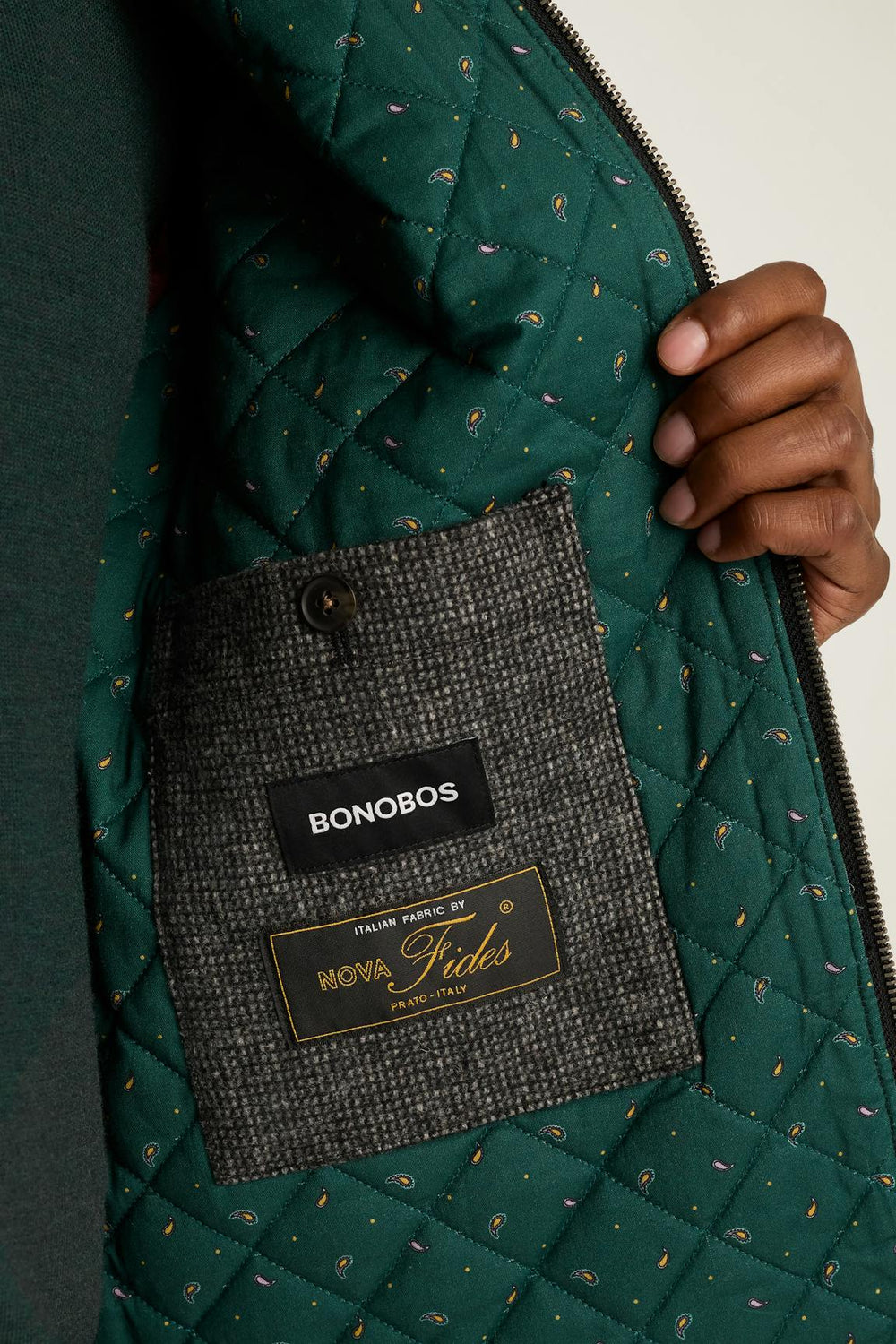 The Italian Wool Harrington Jacket / Bonobos - gray