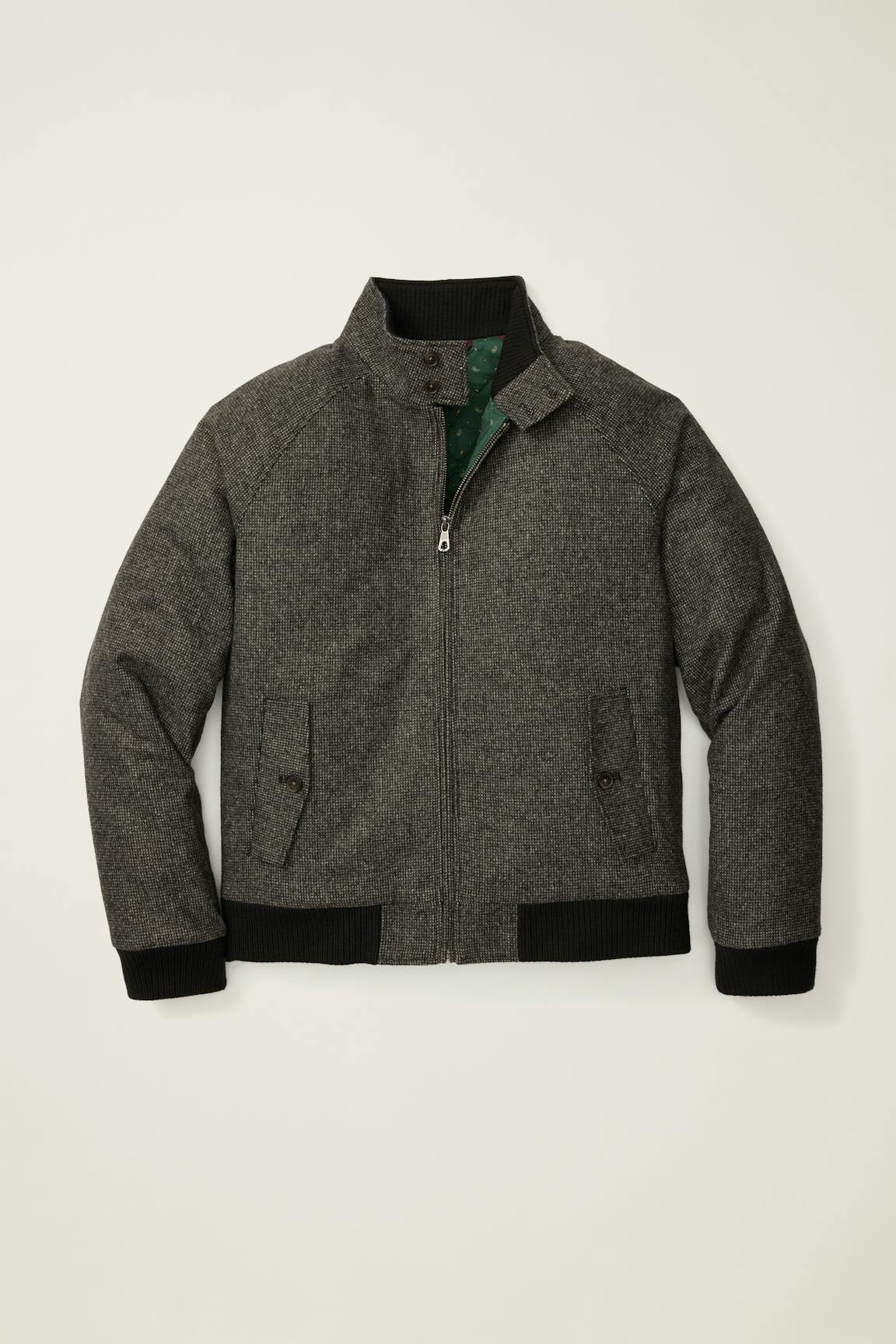 The Italian Wool Harrington Jacket / Bonobos - gray