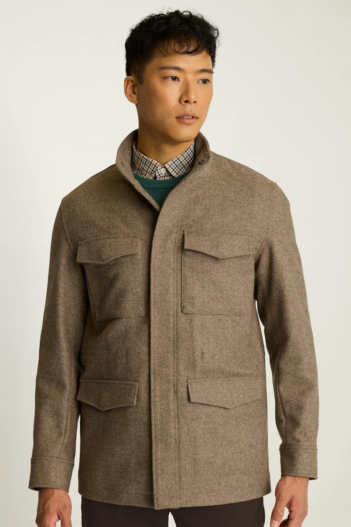 The Italian Wool Four Pocket Field Jacket / Bonobos - tan