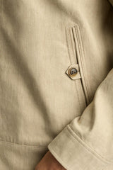 Aviator Linen Cotton Bomber / Bonobos - light khaki sand