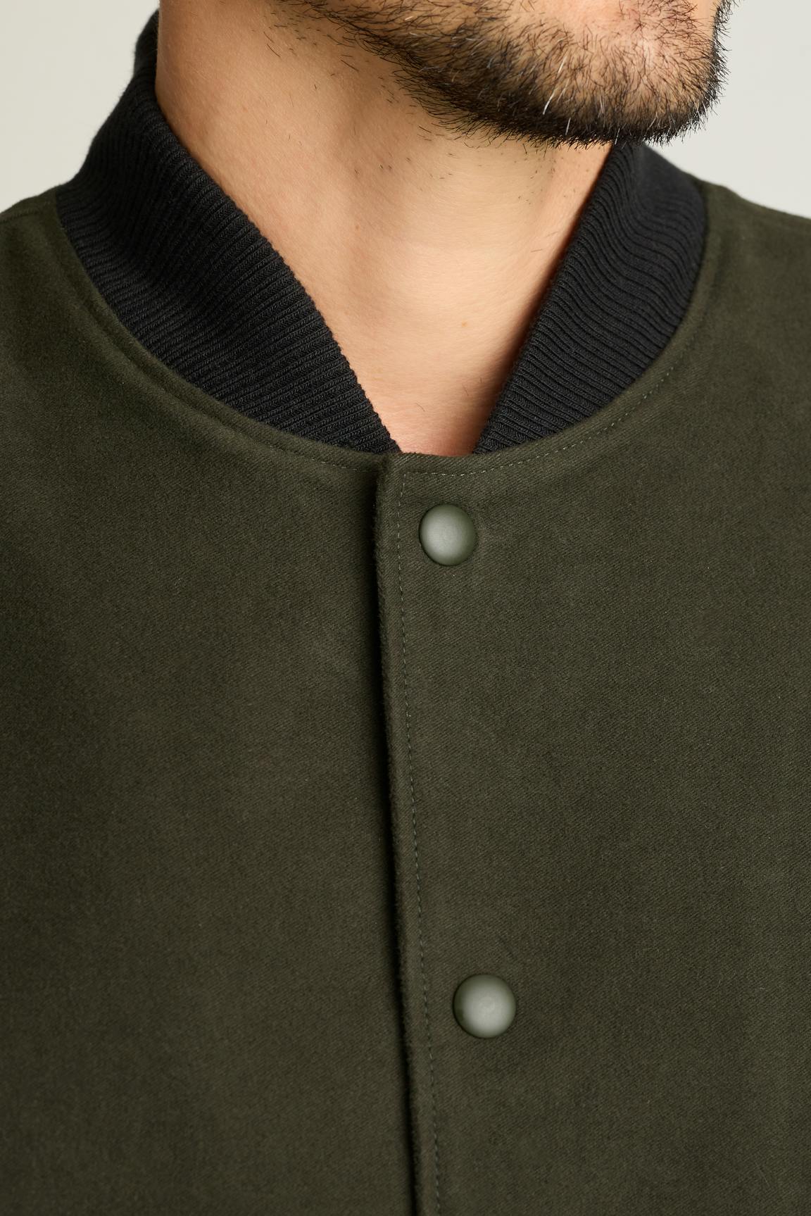 The Italian Moleskin Bomber / Bonobos - dark olive green