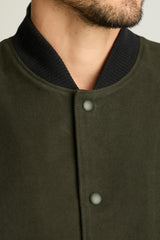 The Italian Moleskin Bomber / Bonobos - dark olive green