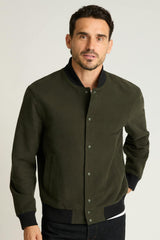 The Italian Moleskin Bomber / Bonobos - dark olive green