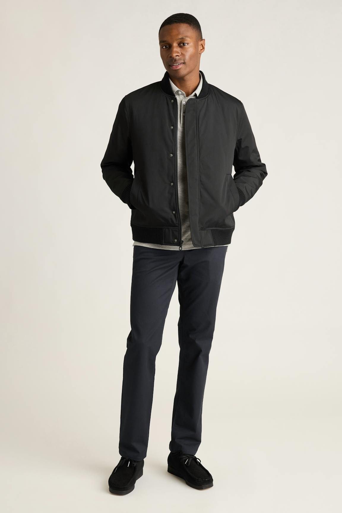 Filled Boulevard Bomber / Bonobos - black