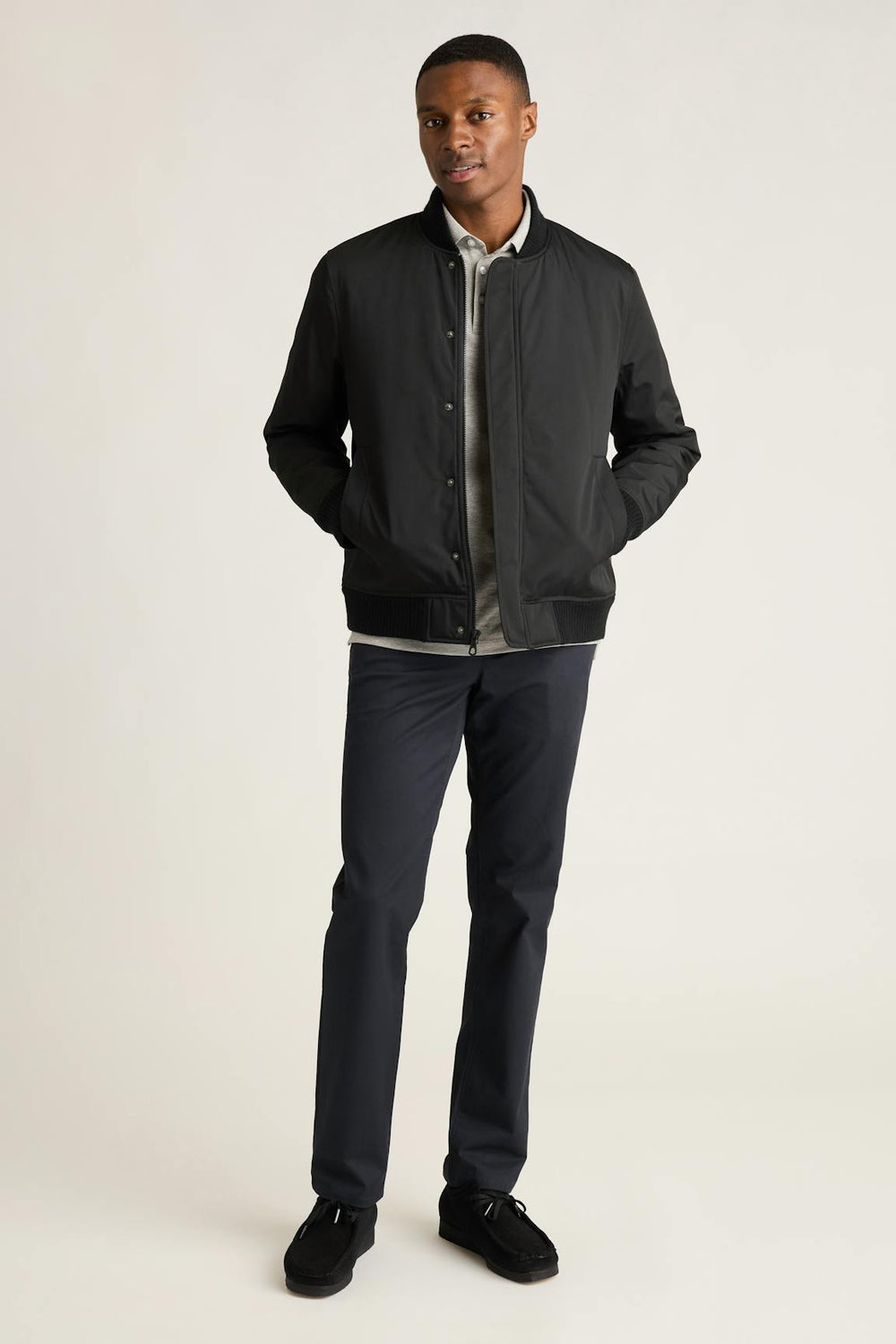 Filled Boulevard Bomber / Bonobos - black