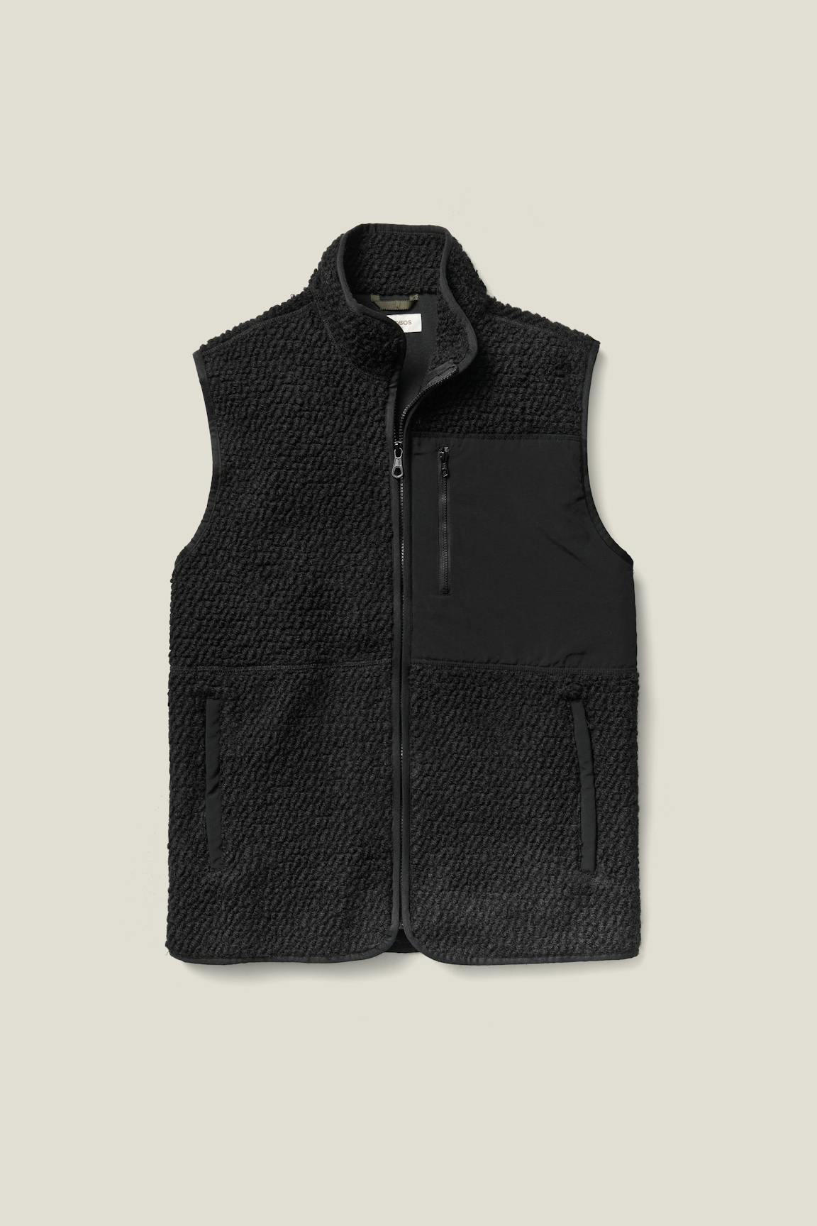 Mogul Fleece Vest / Bonobos - black