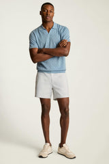 Lightweight Chino Short / Bonobos - oyster grey stripe