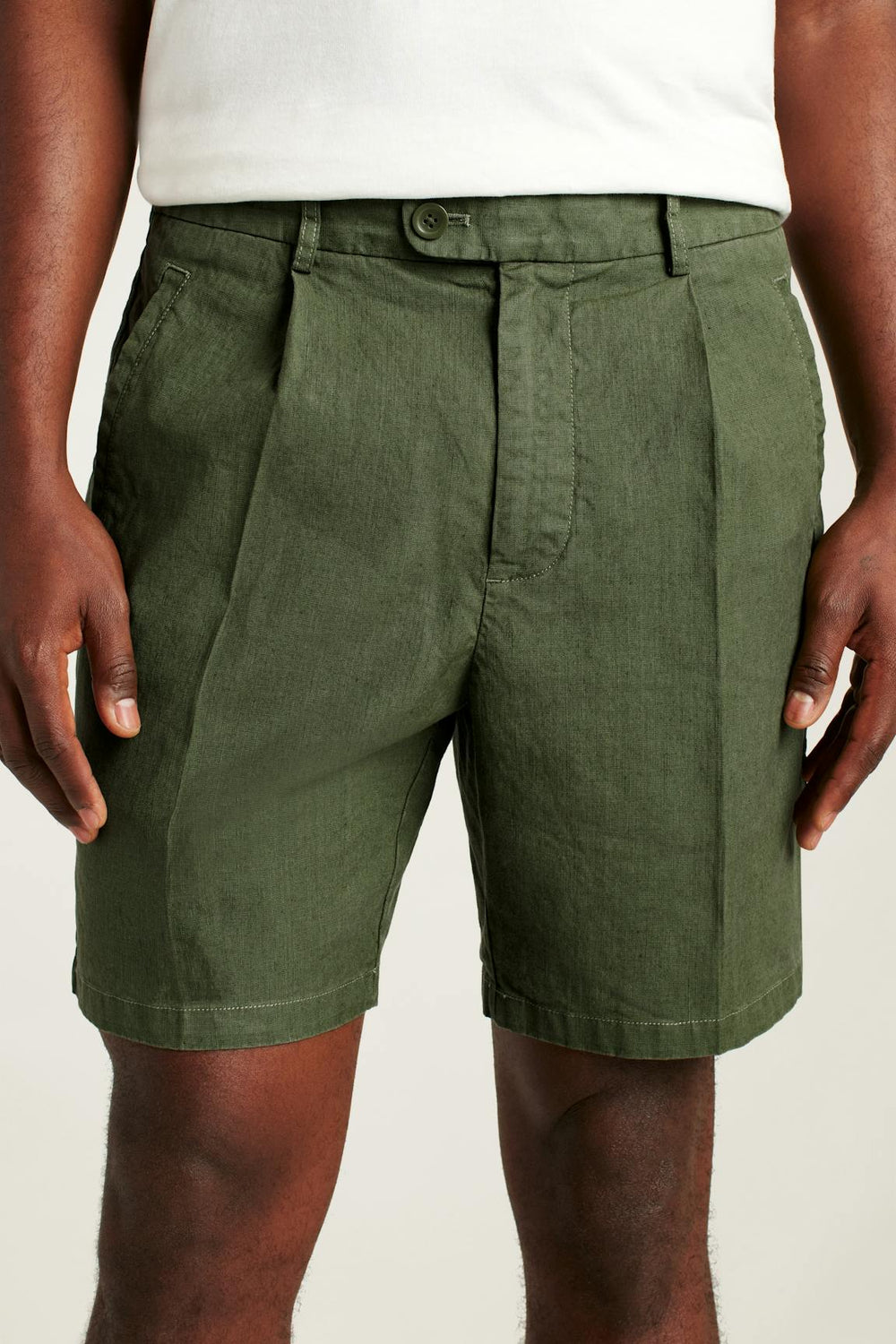 Coastal Linen Short / Bonobos - green juice
