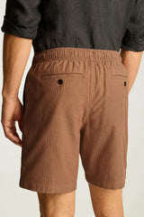 Nomad Short / Bonobos - russet herringbone linen