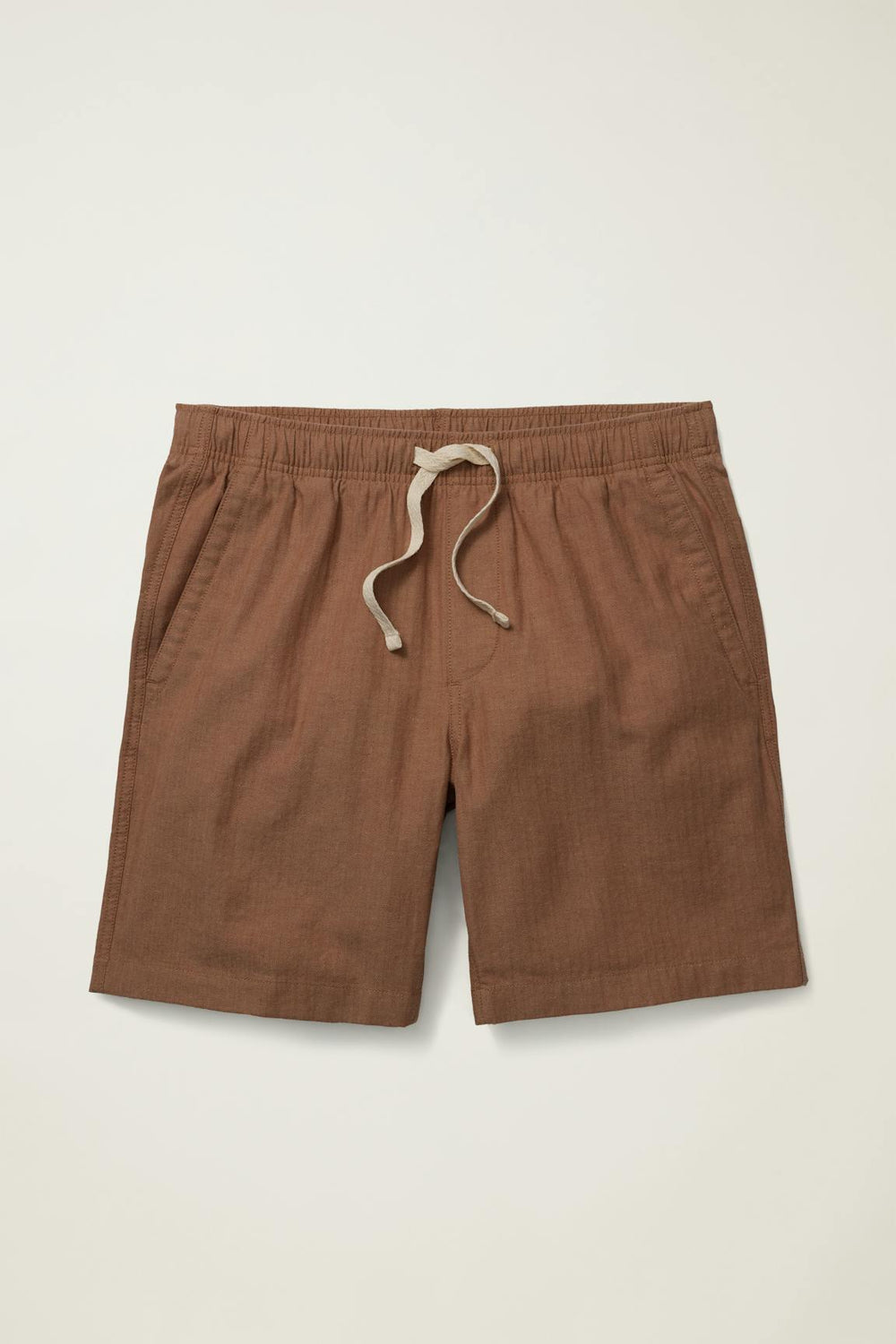Nomad Short / Bonobos - russet herringbone linen