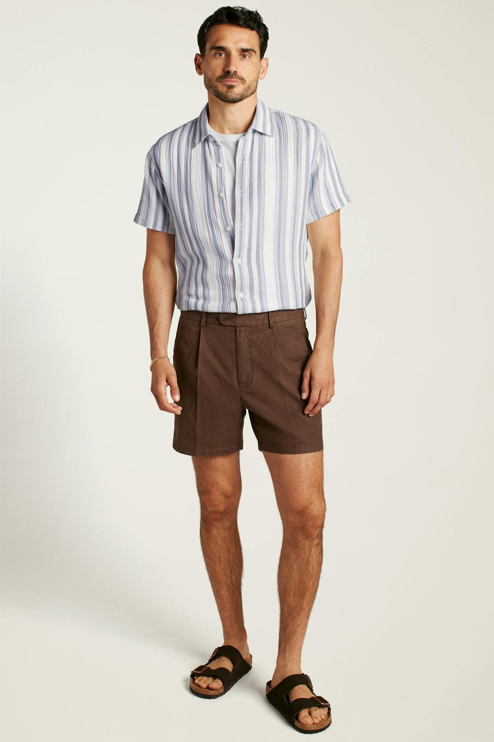 Coastal Linen Short / Bonobos - black coffee