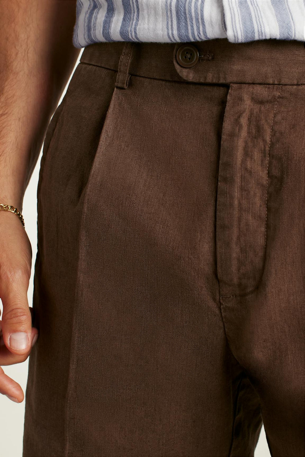 Coastal Linen Short / Bonobos - black coffee