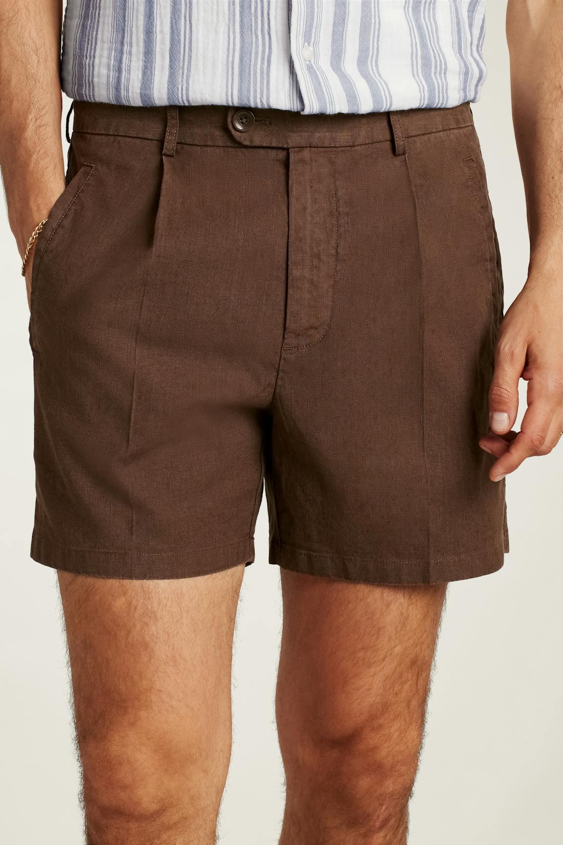Coastal Linen Short / Bonobos - black coffee