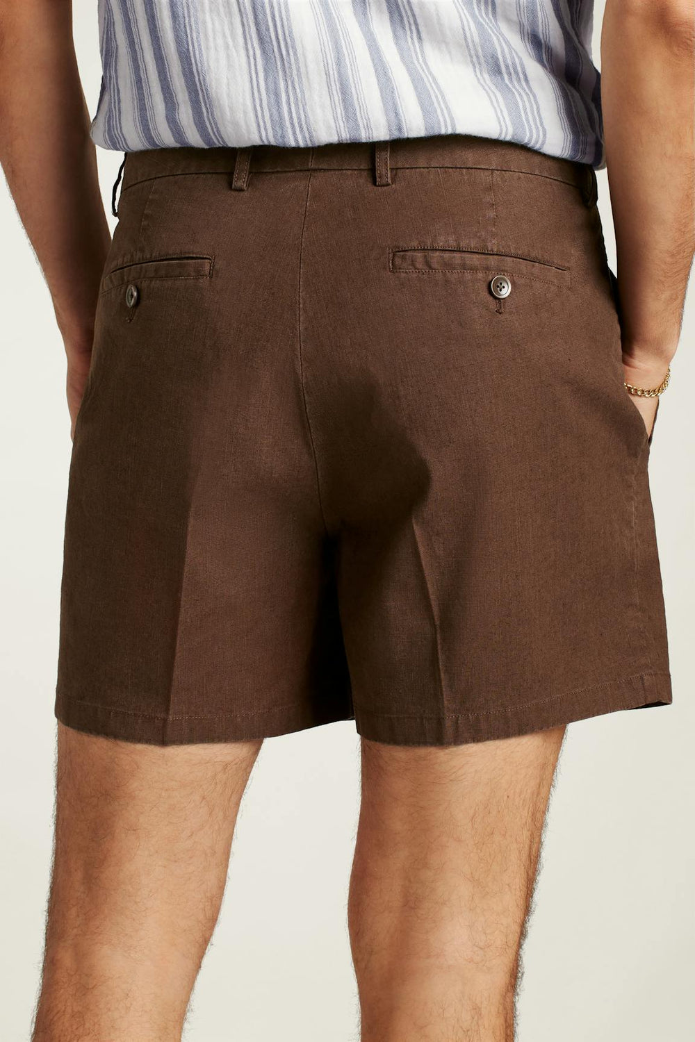 Coastal Linen Short / Bonobos - black coffee