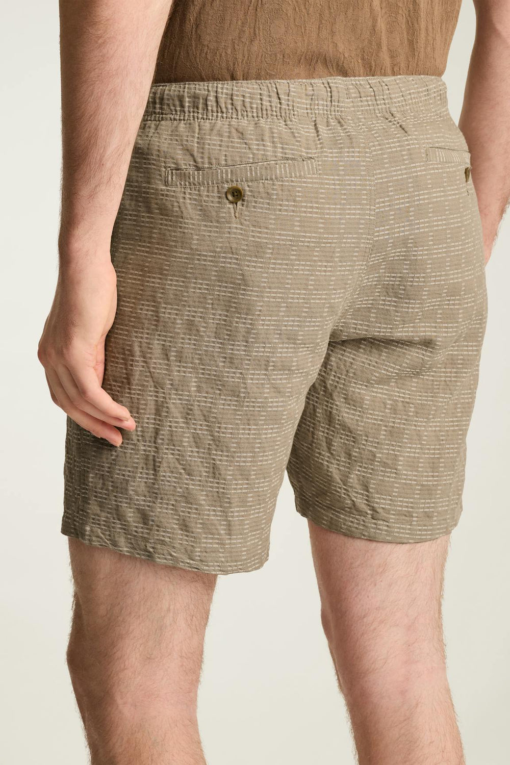 Nomad Short / Bonobos - tan stripe texture