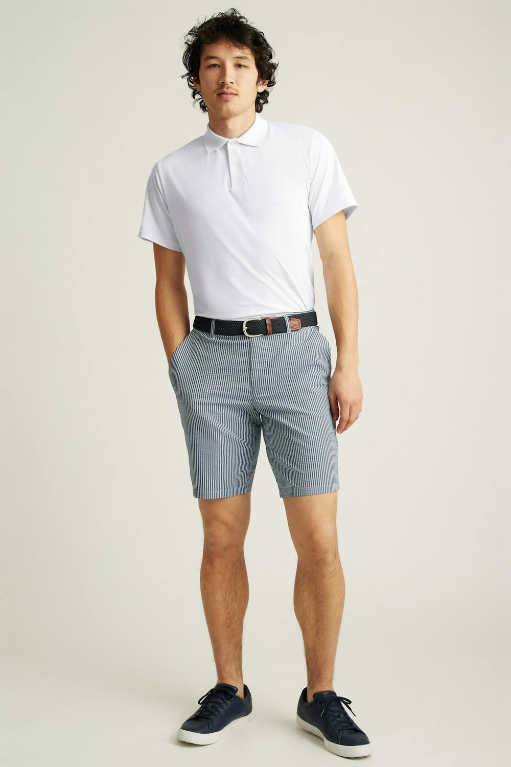 Performance Seersucker Golf Short / Bonobos - bluesy stripe