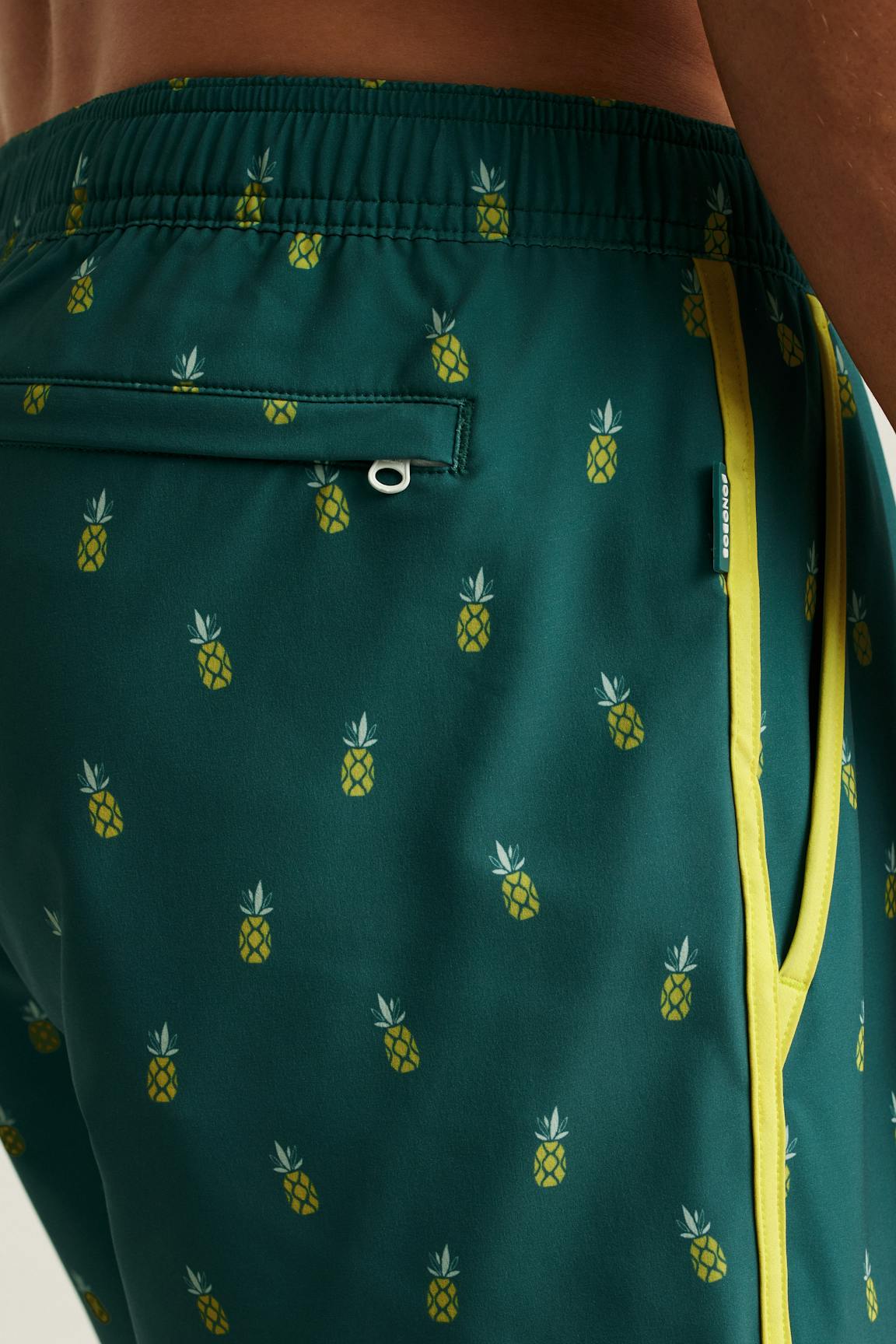 Throwback Swim Trunks / Bonobos - green pineapple party