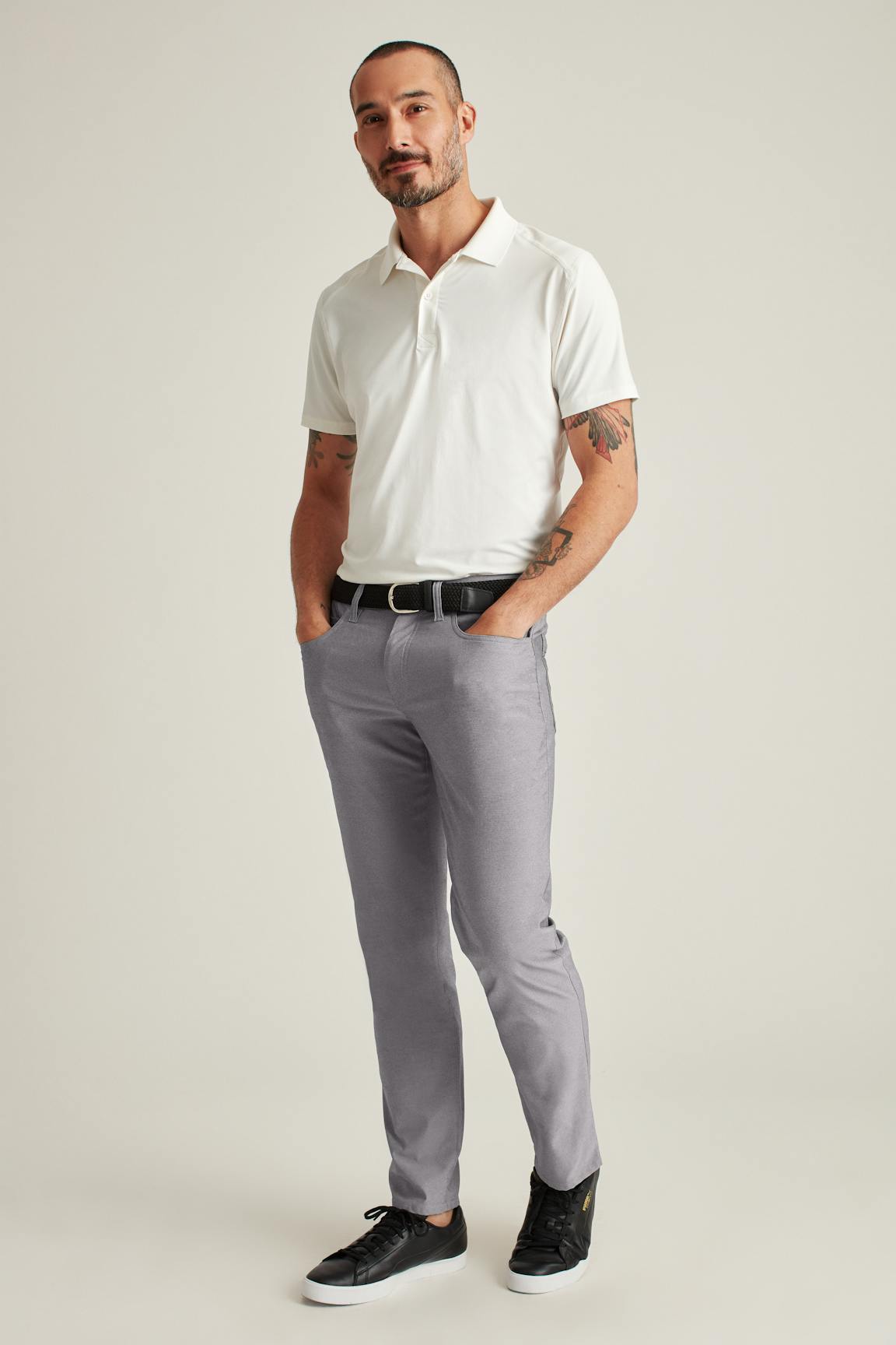 Lightweight 5-Pocket Golf Pant / Bonobos - heather charcoal