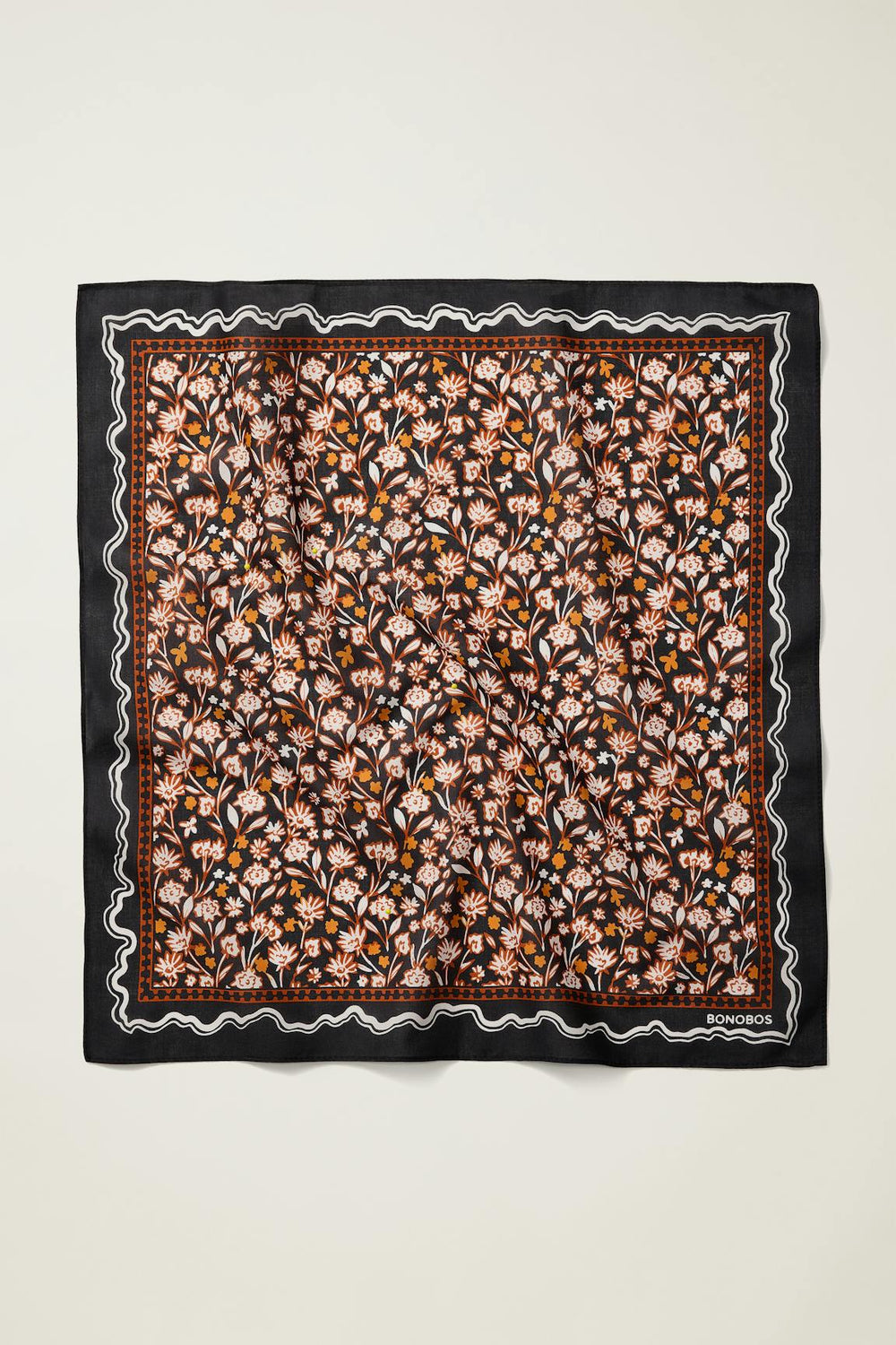 Cotton Bandana / Bonobos - black desert floral