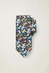 Cotton Necktie Made With Liberty Fabric / Bonobos - queue for the zoo