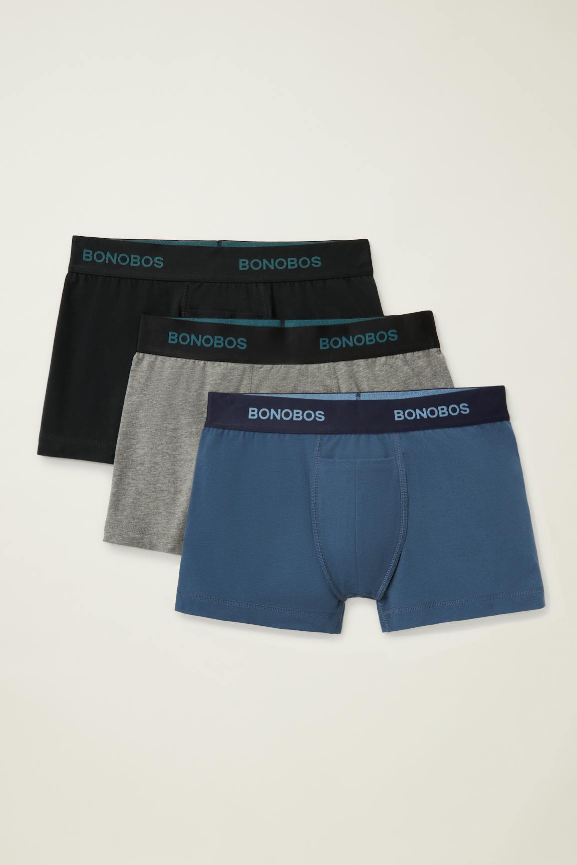 Supersoft Underwear 3-Pack / Bonobos - black grey blue