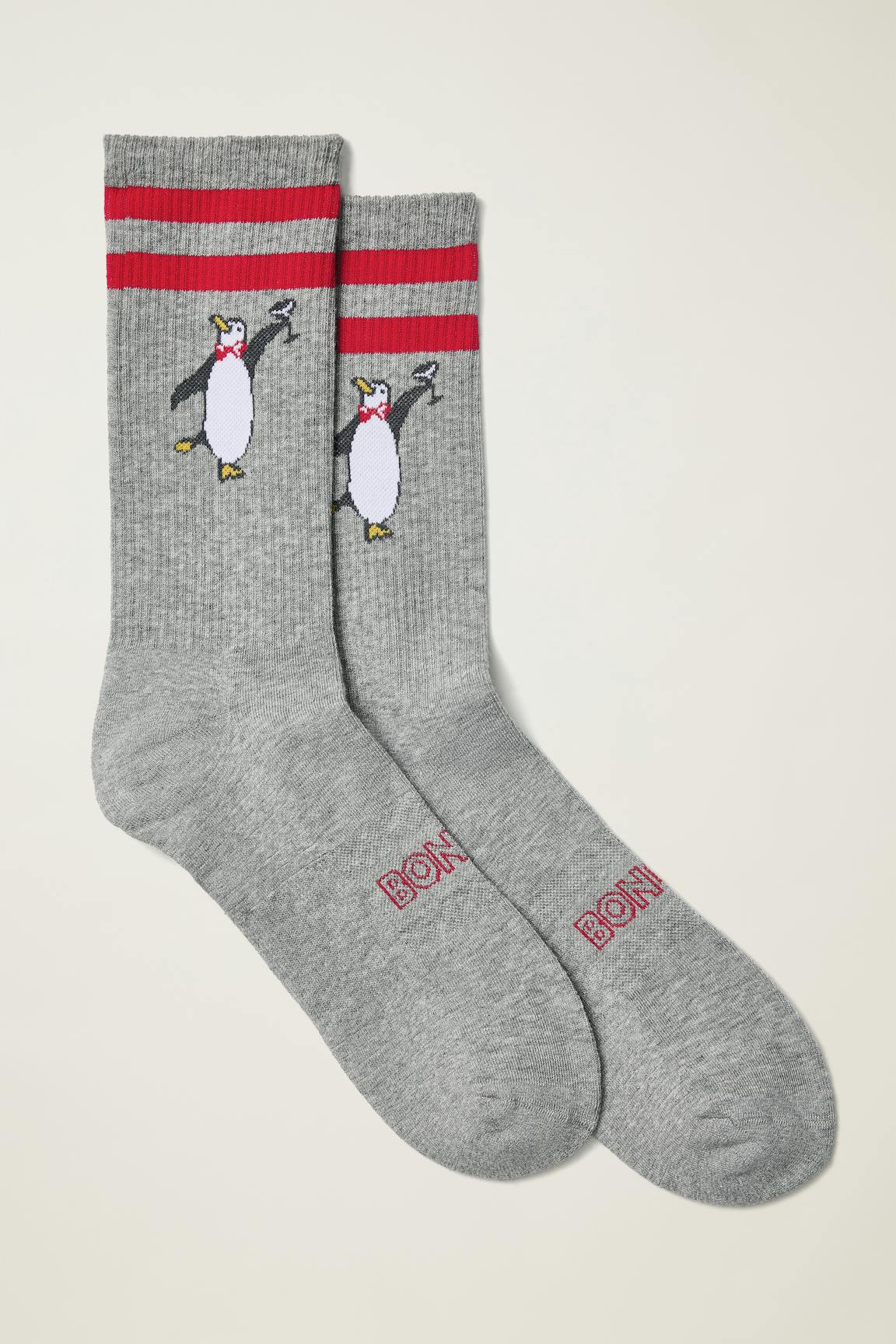 Bonobos Tube Sock / Bonobos - grey holiday penguin