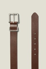 Leather Jeans Belt / Bonobos - dark brown with nickel