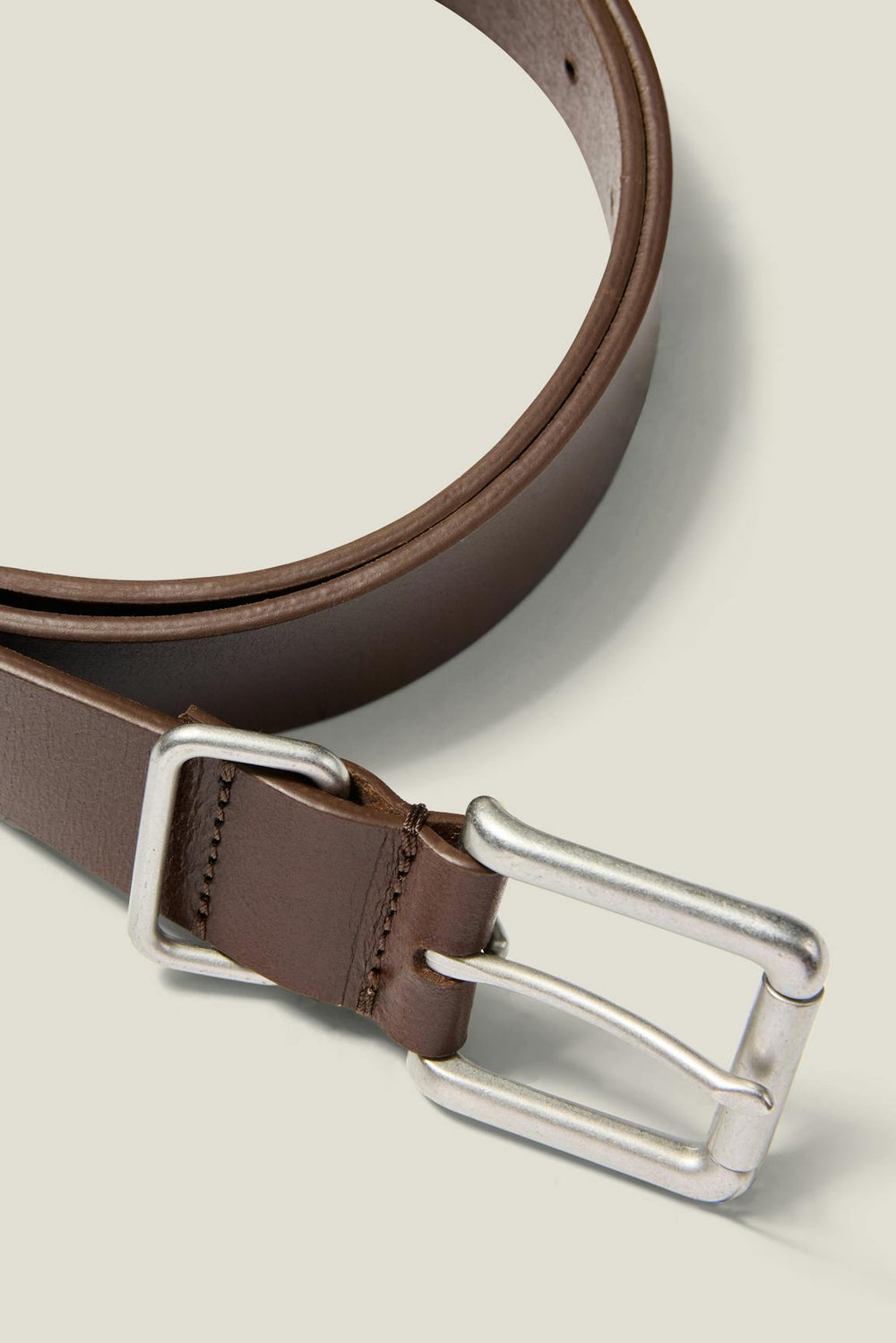Leather Jeans Belt / Bonobos - dark brown with nickel
