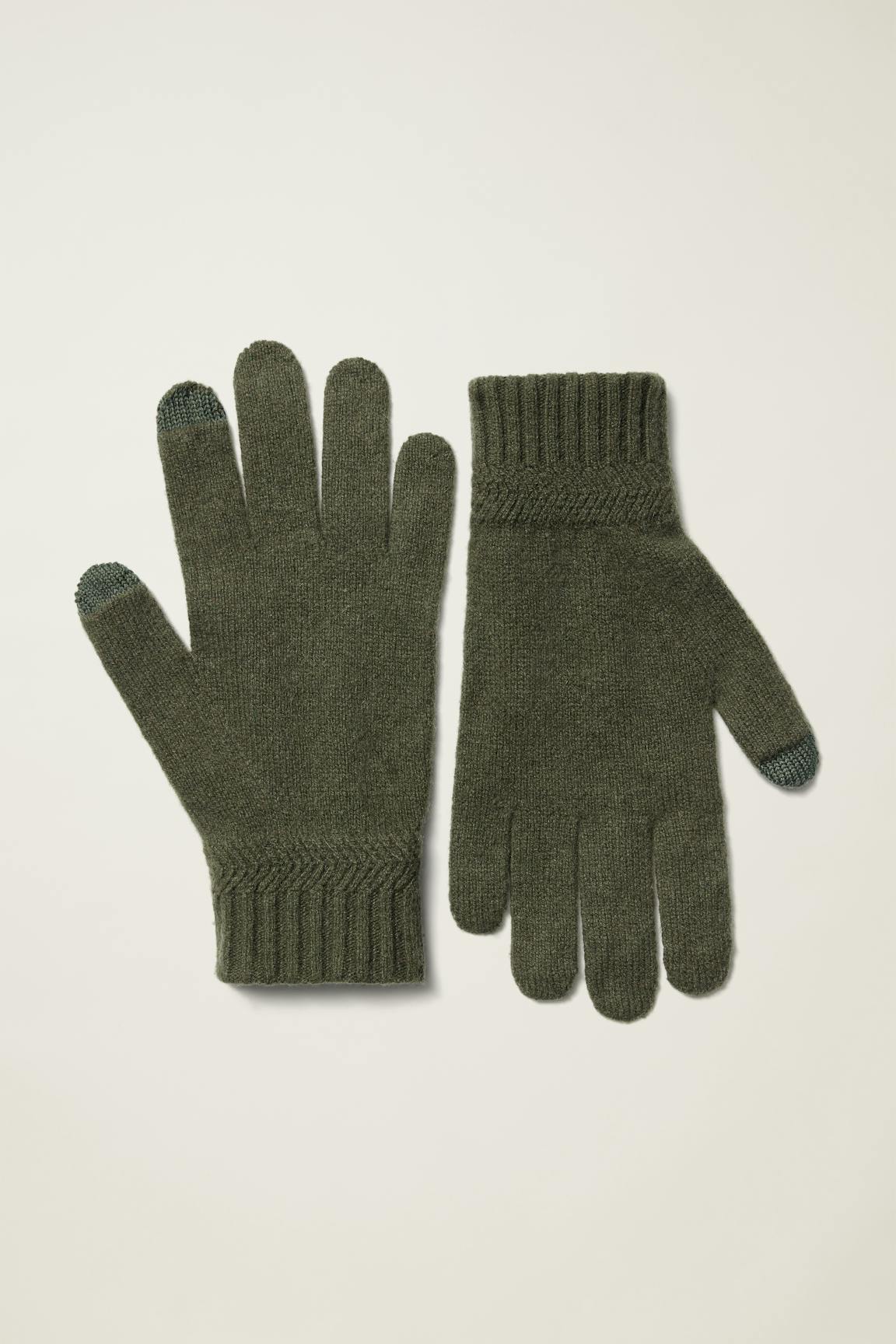Italian Cashmere Gloves / Bonobos - dark olive green