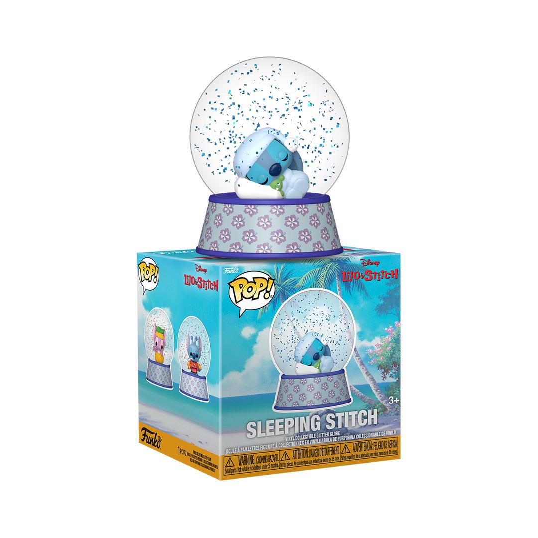 Funko Sleeping Stitch Mini Glitter Globe