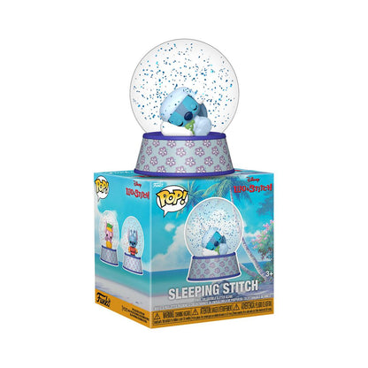Funko Sleeping Stitch Mini Glitter Globe