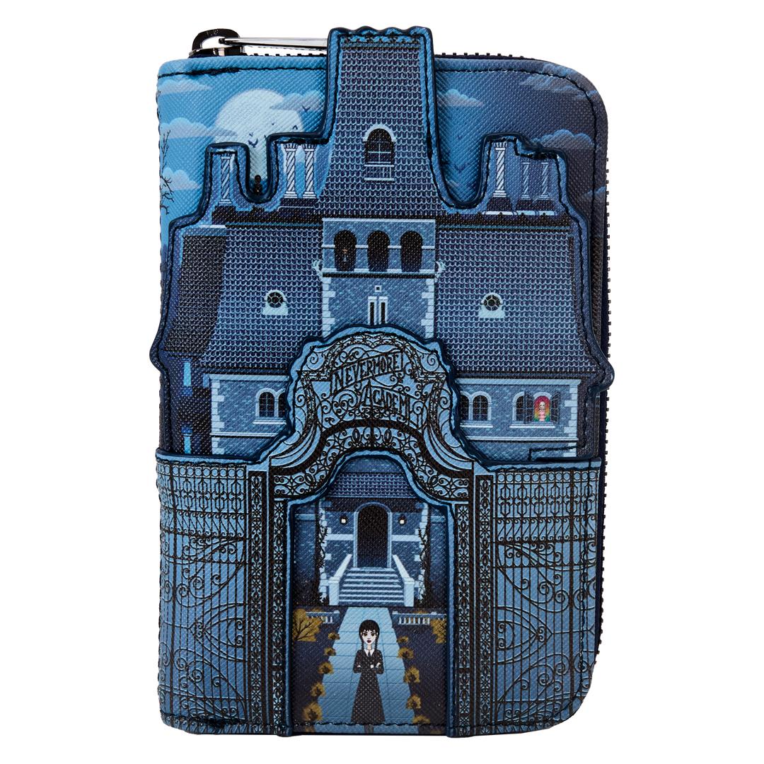 Funko Wednesday Nevermore Academy Castle Zip Around Wallet | Loungefly